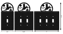 Load image into Gallery viewer, SWEN Products Pheasant Metal Wall Plate Cover (Single Switch, Black)
