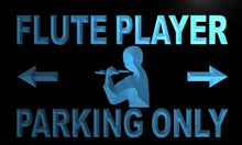 Load image into Gallery viewer, Flute Player Parking Only LED Sign Neon Light Sign Display m319-b(c)
