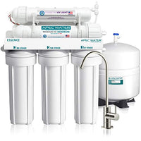 APEC Water Systems Essence ROES-UV75 Top Tier Violet Sterilizer 75 GPD 6 Stage Ultra Safe Reverse Osmosis Drinking Water Filter System, Plastic UV Housing