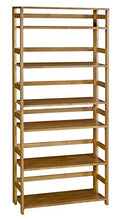 Load image into Gallery viewer, Regency Flip Flop 67-inch High Folding Bookcase- Medium Oak
