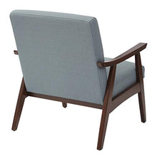 Load image into Gallery viewer, OSP Home Furnishings Davis Accent Chair with Medium Espresso Frame, Klein Sea Green
