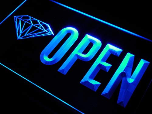 Open Diamond Shop Store Buy LED Sign Neon Light Sign Display j788-b(c)