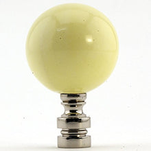 Load image into Gallery viewer, Ceramic 40mm Buttercup Ball Nickel Base Finial 2.25&quot; h
