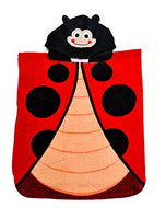 ROYAL WEAR Kids Ladybug Hooded Bath Towel 20X24