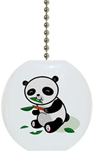 Load image into Gallery viewer, Panda Bear Cub Animal Ceramic Fan Pull
