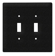Load image into Gallery viewer, SWEN Products Blank - No Design Wall Plate Cover (Double Switch, Black)
