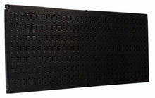 Load image into Gallery viewer, Wall Control Pegboard 16in x 32in Horizontal Black Metal Pegboard Tool Board Panel
