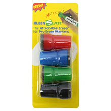 Load image into Gallery viewer, Kleenslate Concepts LLC. Kleenslate Attachable Erasers for Large Barrel Dry Erase Markers Whiteboard Accessories
