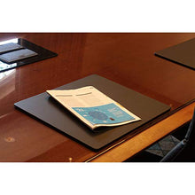 Load image into Gallery viewer, Dacasso Black Leather 17 by 14-Inch Conference Table Pad
