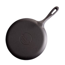 Load image into Gallery viewer, Victoria GDL-186 Cast Iron Round Pan Comal Griddle Seasoned with 100% Kosher Certified Non-GMO Flaxseed Oil, 10.5&quot;, Black
