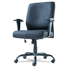 Load image into Gallery viewer, OIF Big and Tall Swivel/Tilt Mid-Back Chair, Height Adjustable T-Bar Arms, Black
