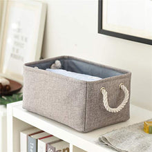 Load image into Gallery viewer, TheWarmHome Storage Basket Christmas Fabric Basket for Gifts with Rope Handles
