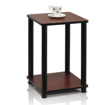 Load image into Gallery viewer, Furinno Turn-N-Tube End Table, Dark Cherry/Black
