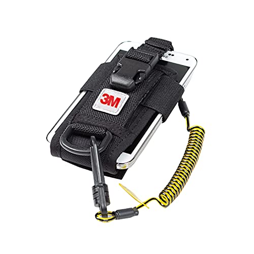 3M DBI-SALA Fall Protection For Tools,1500089,Adj Radio Holster Combo w/Clip2Loop Coil and Micro D-Ring, Size To Any Portable Radio/Small Device,Mount To Harness/Belt