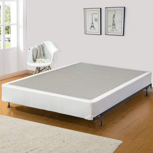 Spinal Solution 8-Inch Wood Traditional Box Spring/Foundation for Mattress, Twin XL, white