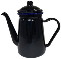Hearth Design CO-002 Enameled Coffee Pot, 0.4 gal (1.1 L), Navy
