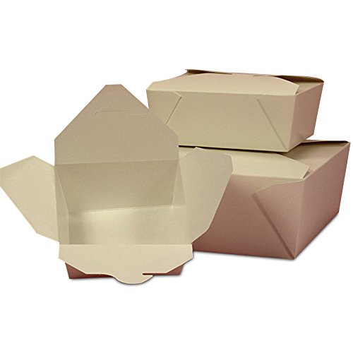 50ea - #1 5-1/8 X 4-3/8 X 2-1/2 Wht Econo-Pak Takeout Box - Restaurant Supplies by Paper Mart