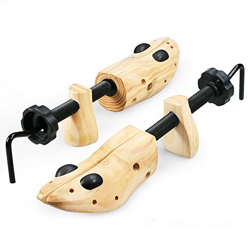 Two Way Professional Wooden Shoes Stretcher for Men or Women Shoes (One Pair Large Size 9-13)