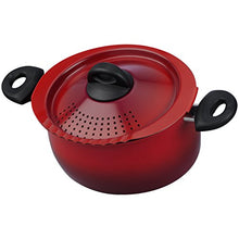 Load image into Gallery viewer, Bialetti 7550 Oval 5 Quart Pasta Pot with Strainer Lid, Nonstick, 5.8, Red
