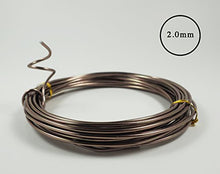 Load image into Gallery viewer, Anodized Aluminum Bonsai Training Wire 5-Size Starter Set - 1.0mm, 1.5mm, 2.0mm, 2.5mm, 3.0mm (147 feet Total) - Choose Your Color (5 Sizes, Brown)
