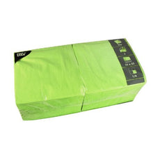 Load image into Gallery viewer, PAPSTAR 81656 3-Ply 1/4-Fold Serviettes 33 x 33 cm Apple Green (Pack of 250)
