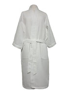 XXL White Long Cotton Waffle Robe Monogrammed Bathrobes Bridesmaids Embroidered Gifts Bridesmaids