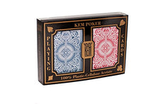 Load image into Gallery viewer, KEM Arrow Red and Blue, Bridge Size- Standard Index Playing Cards (Pack of 2) - 1007086
