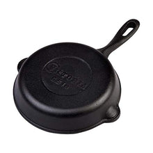 Load image into Gallery viewer, Victoria SKL-206 Mini Cast Iron Skillet. Small Frying Pan Seasoned with 100% Kosher Certified Non-GMO Flaxseed Oil, 6.5&quot;, Black
