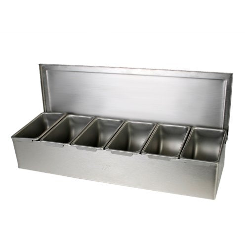 Excellante 6 Section Stainless Steel Condiment Compartment