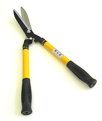Solid Aim Tools Ergonomic Professional Hedge Shear w/Sharp Wave Extra Thickness Blade for Precision Cut-Extendable Hedge Shear for Trimming. Hedge Clippers with Professional Wave Blade!