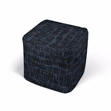 Load image into Gallery viewer, Dwelling in Fantasy Gotham Abstract Pouf Ottoman (13 inches)
