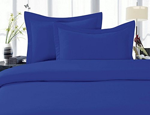 Elegant Comfort 1500 Thread Count Egyptian Quality Super Soft Wrinkle Free 4-Piece Sheet Set, Califrnia King, Royal Blue