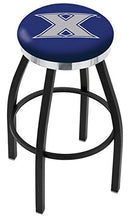 Load image into Gallery viewer, 25&quot; L8B2C - Black Wrinkle Xavier Swivel Bar Stool with Chrome Accent Ring by The Holland Bar Stool Company
