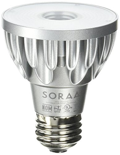 Bulbrite SP20-11-60D-927-03 SORAA 10.8W LED PAR20 2700K Vivid 60 DIM, Silver