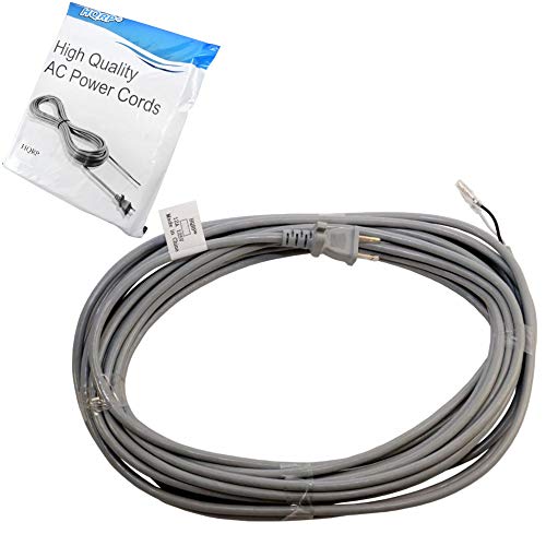 HQRP AC Power Cord Works with Dyson DC33 DC41 DC65 Upright Vacuum Cleaner DC-65 Mains Cable DC 65 Animal, DC65 Multi Floor 920912-01 920165-03 DC-33 DC-41