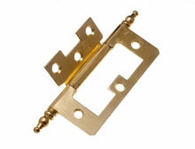 Load image into Gallery viewer, Lot of 20 Flush Hinge Cabinet Cupboard with Finials EB 75Mm + Screws
