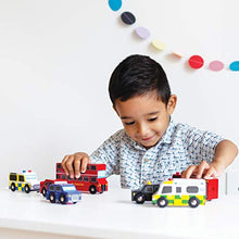 Load image into Gallery viewer, Le Toy Van London Car Set Premium Wooden Toys for Kids Ages 3 Years &amp; Up (TV267), 7-pk
