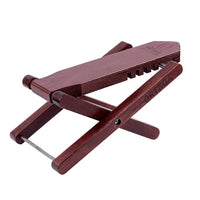 Ortega Guitars Wooden Classical Foot Rest Stool-Made of Solid Birch-Adjustable Height-Wine Red (OWFS-1WR)
