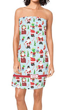 Load image into Gallery viewer, YouCustomizeIt Santa and Presents Spa/Bath Wrap w/Name or Text
