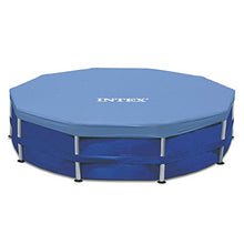 Load image into Gallery viewer, INTEX Round Metal Frame Pool Cover, Blue, 15 ft

