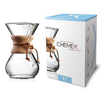Load image into Gallery viewer, Chemex Pour Over Glass Coffeemaker   Classic Series   6 Cup   Exclusive Packaging
