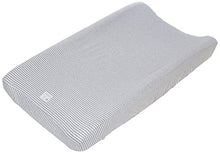 Load image into Gallery viewer, Burt&#39;s Bees Baby - Changing Pad Cover, 100% Organic Cotton Changing Pad Liner for Standard 16&quot; x 32&quot; Baby Changing Mats (Heather Grey Thin Stripes)

