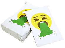 Load image into Gallery viewer, Emoji Barf Bags for Motion Sickness, Vomit, Puke, Throw Up (6 x 9.7 x 2.6 In, 50 Pack)
