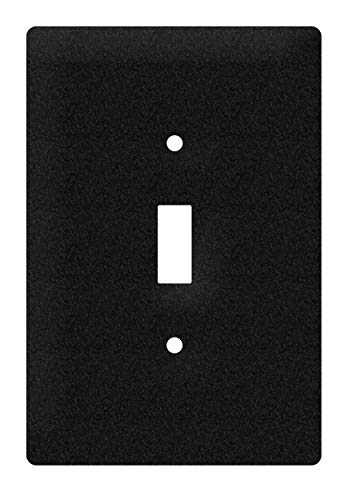 SWEN Products Blank - No Design Wall Plate Cover (Single Switch, Black)