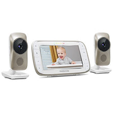 Load image into Gallery viewer, Motorola MBP845CONNECT-2 5&quot; Video Baby Monitor with Wi-Fi Viewing, 2 Cameras, Digital Zoom, Two-Way Audio, and Room Temperature Display
