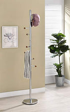 Load image into Gallery viewer, King&#39;s Brand Furniture - Wilhelm 8-Hook Coat &amp; Hat Rack Stand, Chrome
