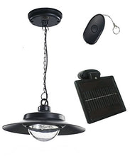 Load image into Gallery viewer, Nature Power 21030 Hanging Solar Powered LED Shed Light with Remote Control, Black Finish
