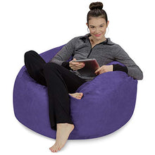 Load image into Gallery viewer, Sofa Sack - Plush, Ultra Soft Bean Bag Chair - Memory Foam Bean Bag Chair with Microsuede Cover - Stuffed Foam Filled Furniture and Accessories for Dorm Room - Purple 3&#39;
