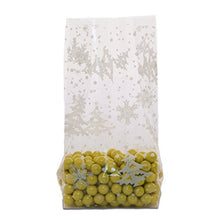 Load image into Gallery viewer, 100ea - 3-1/2&quot; X 2 X 7-1/2 Winter Flurry Cello Bags - 1.2 mil Thick
