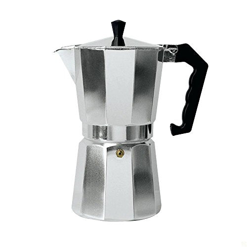 Original Espresso Maker Machine - Cafetera - High end Polished Aluminum Quality - 6 Cup
